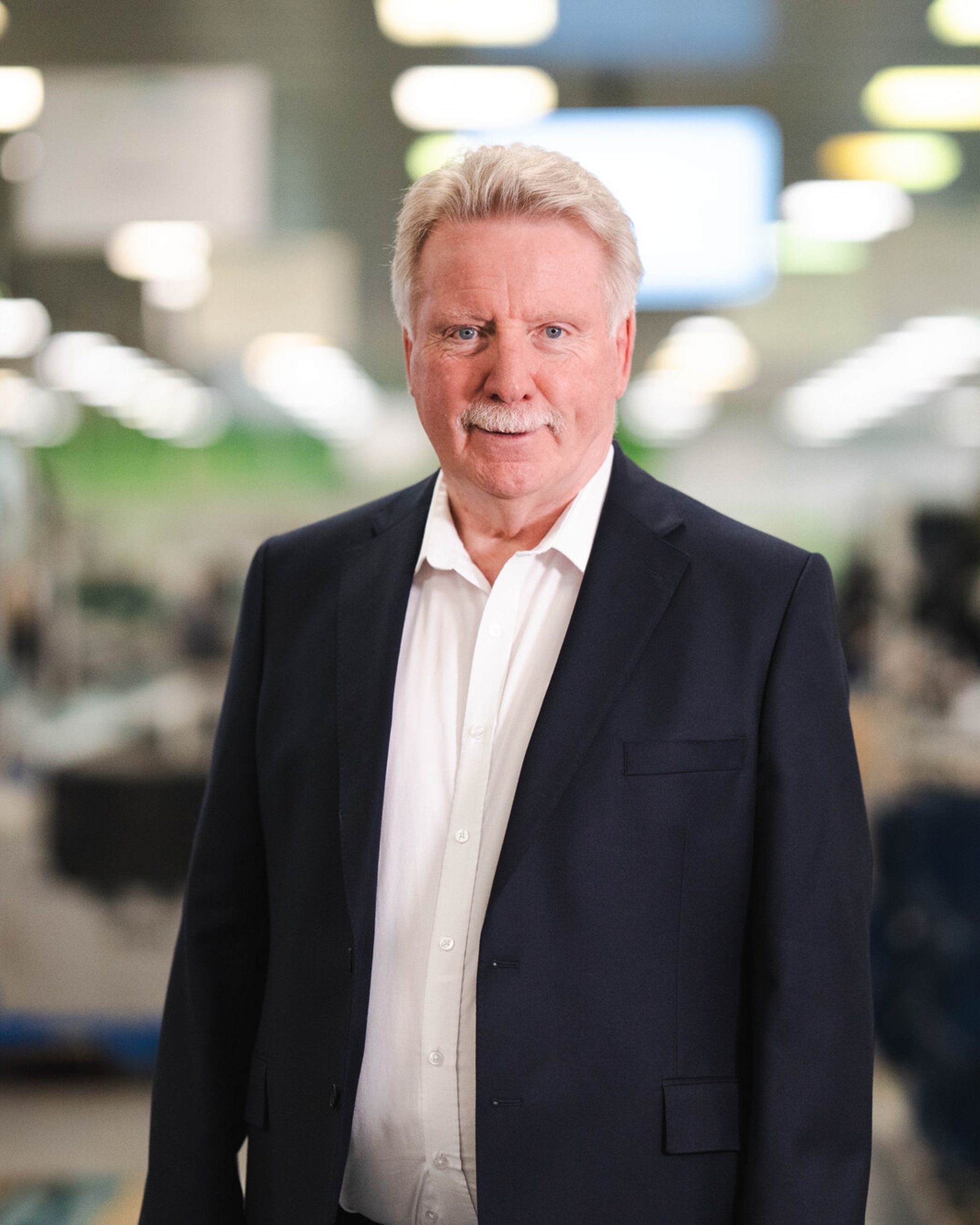 David Roberts, CEO of Evtec Automotive, photographed on the assembly floor at Coventry
